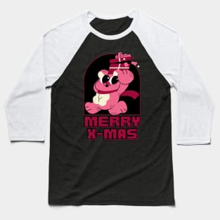 MERRY X-MAS CHRISTMAS PINK BEAR  YOUTH KIDS T-SHIRT,YOUTH CHRISTMAS T-SHIRT, YOUTH CHRISTMAS PAJAMA SHIRT, YOUTH CHRISTMAS PARTY SHIRT, FUNNY YOUTH CHRISTMAS SHIRT Baseball T-Shirt